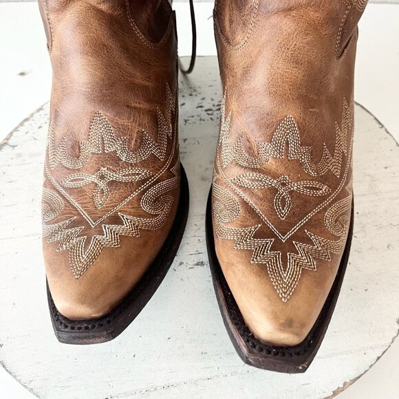 Lane LEXINGTON Over the Knee Womens Cowboy Boots 9 Brown Western Cowgirl Tall - Picture 6 of 12